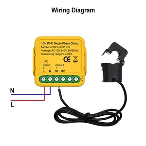 Tuya Smart WiFi Switch With Energy Meter Monitor Power Consumption Easily 80A - Picture 1 of 17
