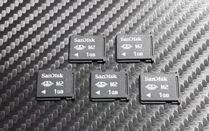 x5 1GB M2 Memory Stick Micro Card Job Lot - For Older Sony Ericsson Phone Camera - Picture 1 of 2