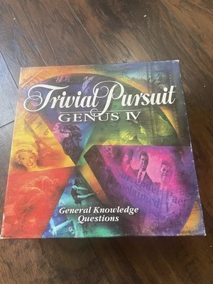 TRIVIAL PURSUIT (Genius IV Edition) Board Trivia Game GREAT CONDITION Vintage - Image 1 of 2