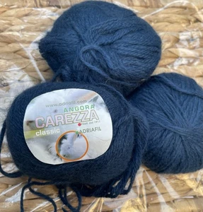 Adriafil Italian Caressa Angora Double Knitting Yarn Wool X 3 Balls. - Picture 1 of 7