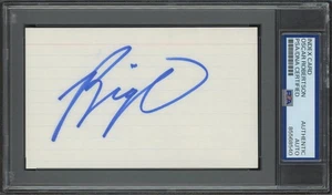 OSCAR ROBERTSON signed 3x5 index card (Royals/Bucks) - autograph PSA/DNA HOF - Picture 1 of 1