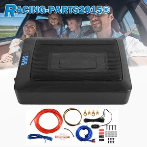 12" 1000W Untersitz-Aktiv-Subwoofer + Kabelset Auto Verstärker Lautsprecher DE - Bild 1 von 19