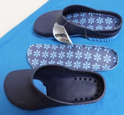 🌸Damen Gartenclogs Clogs 39 40  Haus Hof Stall Garten herausnehmbare Sohle blau - Bild 1 von 4