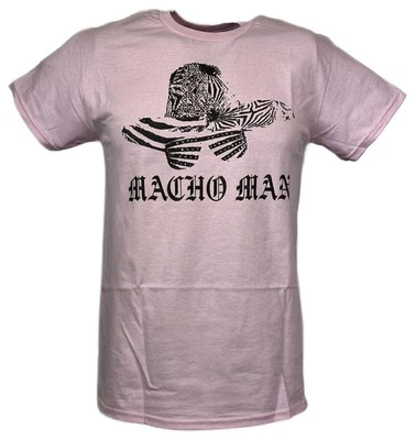 Camiseta Macho Man Randy Savage Sombrero Gafas Rosa Foto 1 de 4