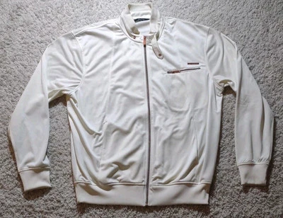 Chaqueta de Pista Sean John Para Hombre XXL Crema con Hip Hop Oro Rosa P. Diddy Y2K De Colección Foto 1 de 4