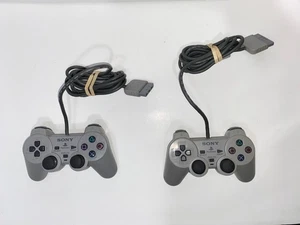 Sony PS1 DualShock Analog Wired Control (SCPH 1200), Tested, Bundle of 2 - Picture 1 of 11