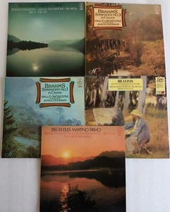 BRAHMS "SYMPHONY NO.2" "No.1/3" "PIANO CONCERTO NO.1 / NO.2" CFP VINYL LPS (X4) - Picture 1 of 21