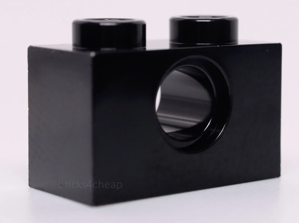 Lego 10x Ladrillo Técnico Negro 1 x 2 con Agujero Central Foto 1 de 1