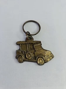 Mazatlan Mexico Jeep Keychain Souvenir Bronze Metal Tour Off-Road Vehicle 2" - Picture 1 of 3