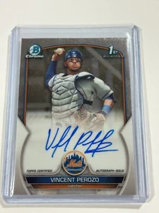 2023 bowman chrome Vincent Perozo AUTO 1st - Picture 1 of 2