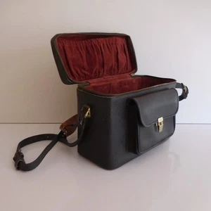 Sacoche bandoulière cuir fait main art déco 1930 1950 design XXe PN France N2900 - Imagen 1 de 12