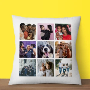 Personalised Photo Cushion Cover Pillowcase Pillow Case Custom 9 Pictures - Picture 1 of 1