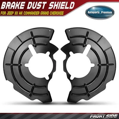 2x Protector antipolvo de freno delantero lateral para Jeep XK WK Commander 2007-2010 Grand Cherokee Foto 1 de 4