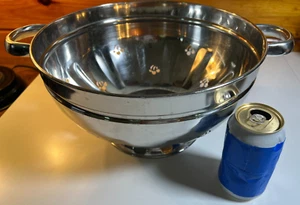 Large Sitlax 12.5" Stainless Steel SS Strainer Colander Cherry Cherries Motif - Picture 1 of 11