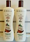 Biosilk Silk Therapy Organic Coconutoil Moisturizing Shampoo & Conditioner 12 Oz