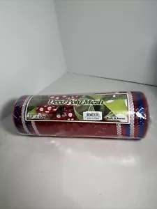 Deco poly mesh Red With White And Blue Strips 10x10 - Picture 1 of 4