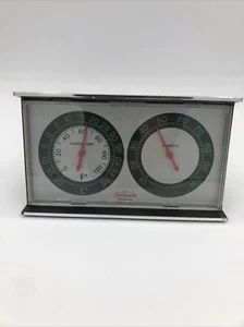 MCM Sunbeam Temperature Humidity Weather Station Desk Thermometer Vintage Nice! - Picture 1 of 7