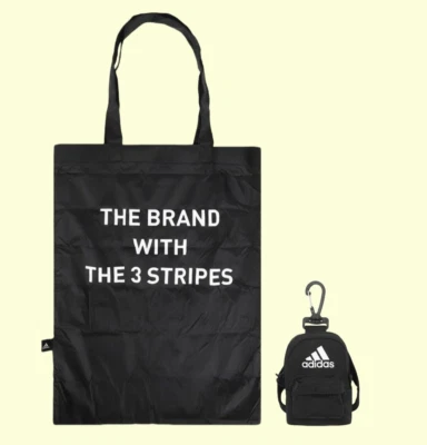 adidas Packable Bag Foldable Eco Bag & Clip-On Ultra Mini Bag Gym NWT IB0294