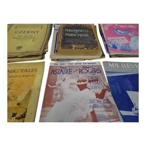 Lot 75 Pieces Vintage Sheet Music Standards Schirmer's Sinatra Astaire SH27 - Picture 1 of 24