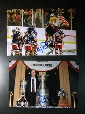 CRAIG PATRICK 2 Hand Signed Autograph 4X6 PHOTO S- USA MIRACLE ON ICE 