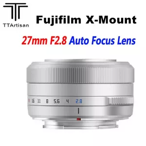 TTArtisan 27mm F2.8 APS-C Auto Focus STM Lens for Fujifilm Fuji X-Mount Cameras - Picture 1 of 6