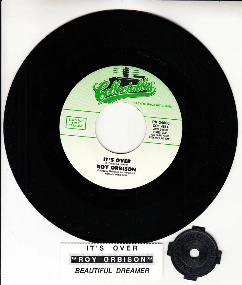 ROY ORBISON  It's Over & Beautiful Dreamer 7" 45 rpm record NEW + juke box strip - Image 1 of 1
