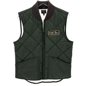 Dark Seas Division Ramon Vest Mens M Quilted Full Zip Lined Insulated Green - Picture 1 of 10