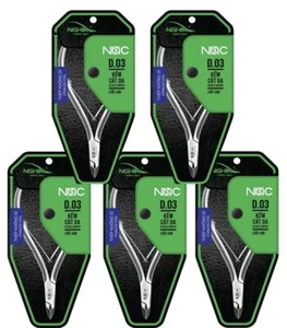 Nghia - Pinza para cutículas de acero inoxidable D-03 mandíbula 14 cortapelos (paquete de 5) ¡Nuevo!! - Imagen 1 de 1
