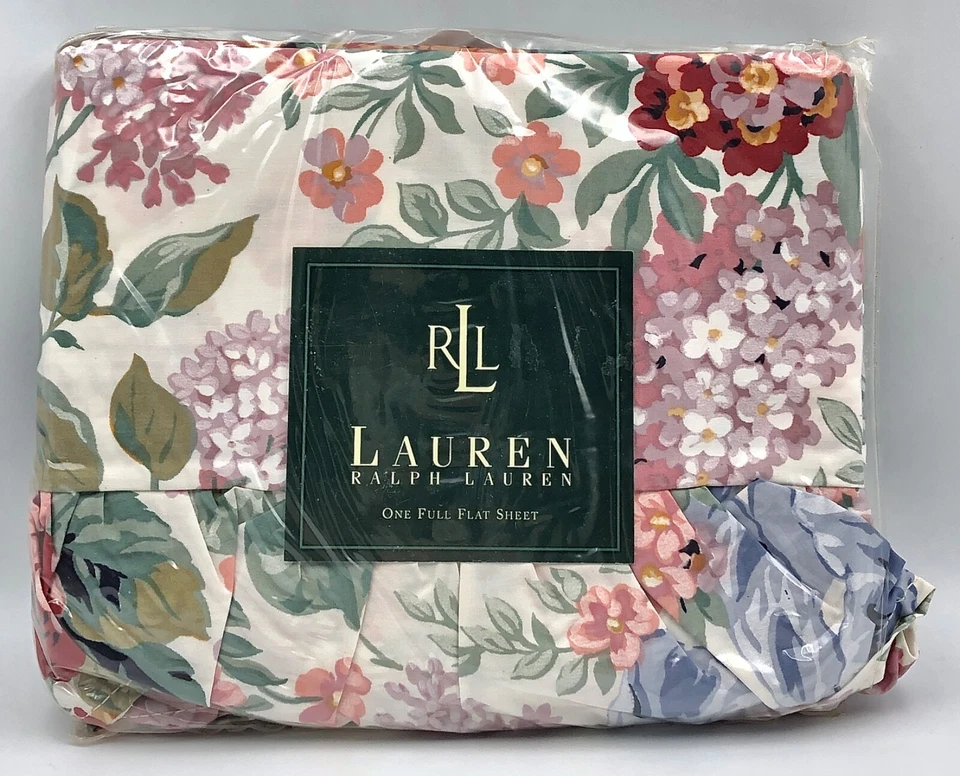 Ralph Lauren 4pc Allison Ruffled Floral Sheet Set - Full