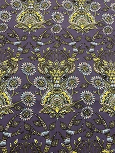 Tula Pink Fabric Moonshine Dear Me Indigo Deer OOP Half Yard - Picture 1 of 3