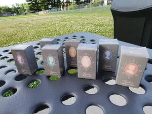 Avon Thimbles American Ladies Fashion Through The Years Set of 7 With Boxes - Picture 1 of 11