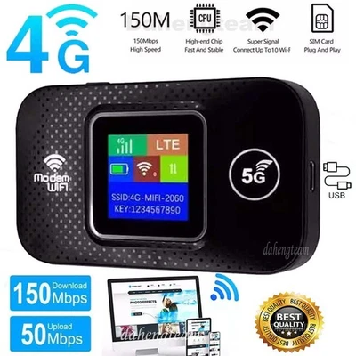 MARKENLOS Mobiler Wireless WLAN Router Tragbare 4G LTE Hotspot WiFi Modem SIM Karte