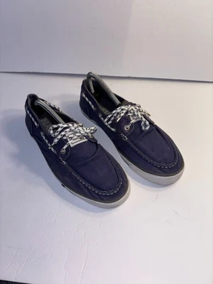 Nautica Seaworthy Craftsmanship Classic 9 N83 Sailing Boat Shoes Men  Navy White - Image 1 of 4
