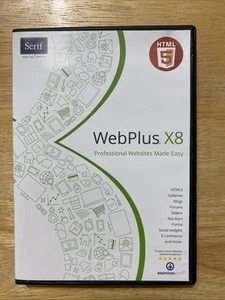 SERIF WEBPLUS X8 PROFESSIONAL QUALITY WEBSITES MADE EASY PC/DVD - GOOD CONDITION - Picture 1 of 3