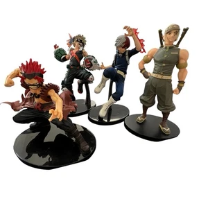 Lot Of 4 Banpresto My Amazing Hero Academia Bandai Figures 6”-8”with Stands - Picture 1 of 16
