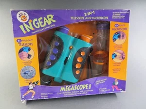 Wild Planet I.N. 1994 Juego de MEGASCOPIOS Gear 2 en 1 Microscopio y Telescopio Nuevo en Paquete - Imagen 1 de 7