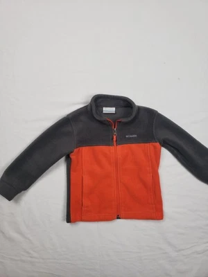 Columbia Spotrswear Company Niños 3T Cremallera Completa Chaqueta Polar Naranja y Gris Foto 1 de 4