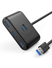 UGREEN USB Hub with 1 Metre Long Cable, 4 Ports Ways USB 3.0 Splitter Extension