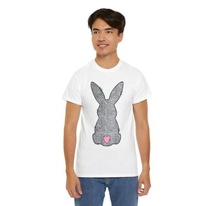 Cute Bunny Graphic Tee, Easter, Spring, Animal Lover Gift, Casual Wear, Unisex - Picture 1 of 55