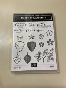 Stampin’ Up! Sweet Strawberry Stamp Set of 16 Brand New