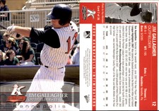 Jim Gallagher 2008 MultiAd Kannapolis Intimidators 1st Half #NNO Card