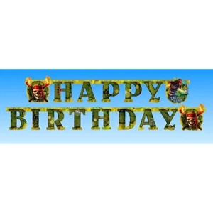 Cadena Fiesta Pirates Of The Caribbean Piratas Del Caribe Happy Birthday - Imagen 1 de 1