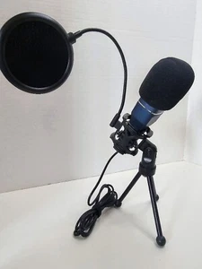 USB Microphone TONOR Computer Cardioid Condenser PC Gaming Mic Tripod Used 1X - Picture 1 of 5