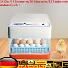 24 Hühnereier Brutapparat Brutautomat Vollautomatische Inkubator Brutmaschine 