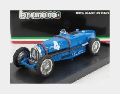 1:43 BRUMM Bugatti F1 Tipo 59 #4 Winner Belgium Gp 1934 R.Dreyfus Bluette R041 - Immagine 1 di 2