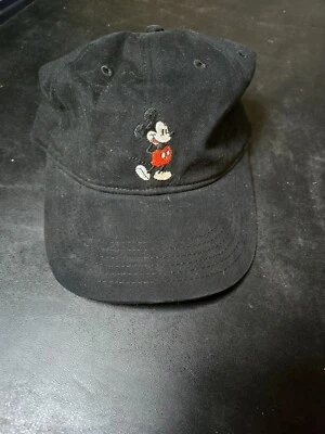 Mickey Mouse Disney Baseball Cap Hat Black - Image 1 of 4
