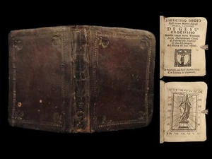 1734 Catholic ART & Bible Prayers of Five Sorrowful JESUS Mysteries Crucifixion - Picture 1 of 23