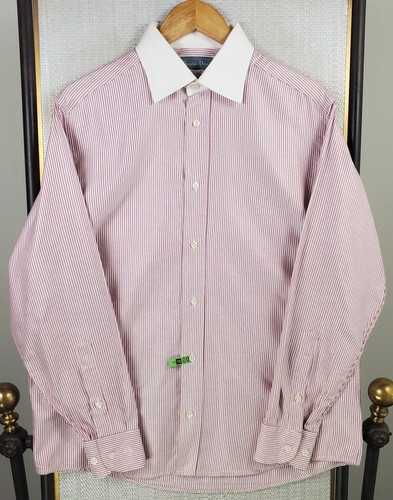 Camicia Winchester vintage Christian Dior cotone svizzero uomo taglia grande righe rotte