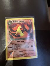 Pokémon TCG card Dark Rapidash 1st Edition Rocket Uncommon 44/82 - LP