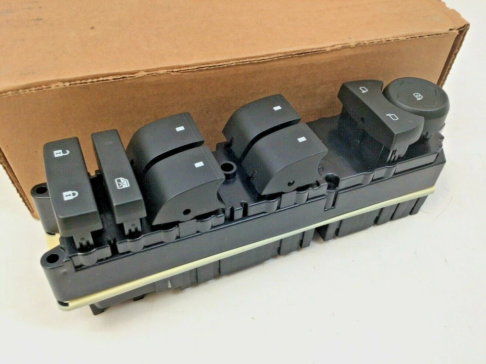 07-13 Chevrolet Silverado GMC Sierra interruptor de janela mestre lateral dianteiro do motorista fabricante de equipamento original - Imagem 1 de 3